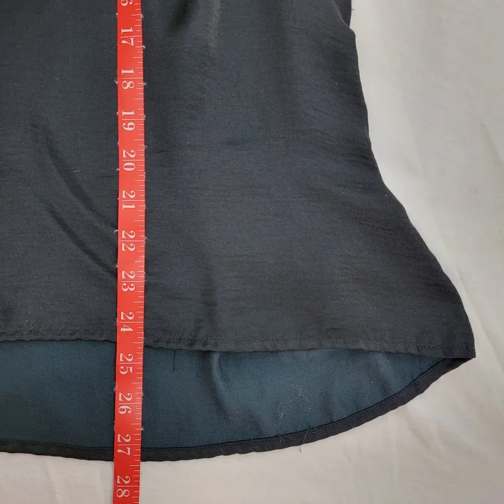 Abercrombie & Fitch Peasant Top Button Down Blouse Tie Sleeves Women's Small - Picture 11 of 11